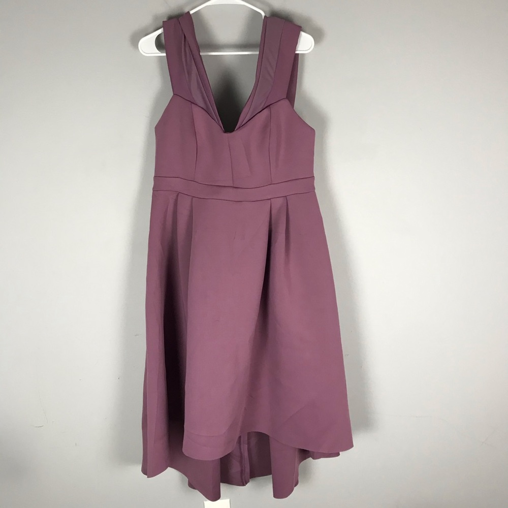 ASOS maternity hi low fit flare sheath dress mauve